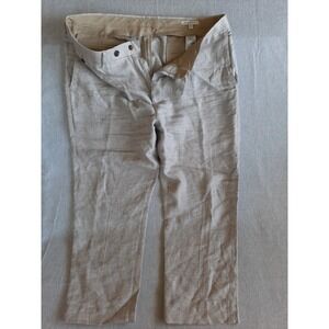 Banana Republic Men's Checkered Dress Pants - Gray and Tan